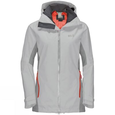 Chaquetas Jack Wolfskin Colorado Flex Mujer - Gris - Chile XYK082943